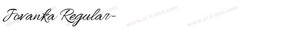 Jovanka Regular字体转换